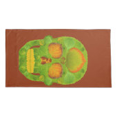 《植物》アスペンリーフスカル10 枕カバー (裏面-左)