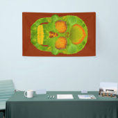 《植物》アスペンリーフスカル10 横断幕 (トレードショー)