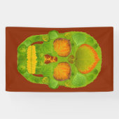 《植物》アスペンリーフスカル10 横断幕 (横)