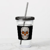 《植物》アスペンリーフスカル11 アクリルタンブラー (裏面)