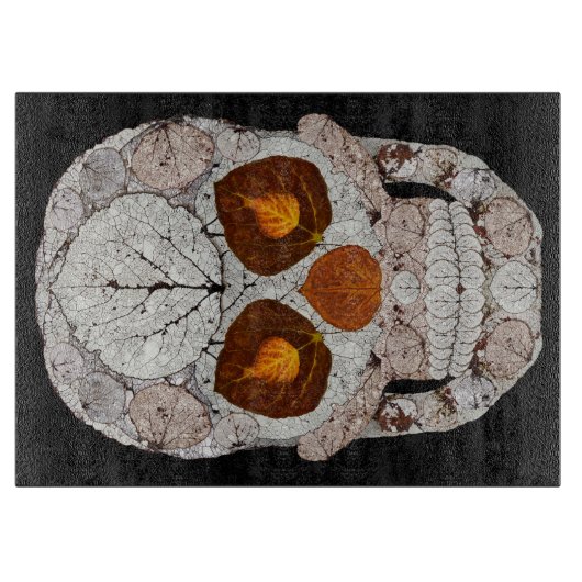 《植物》アスペンリーフスカル11 カッティングボード (正面)