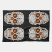 《植物》アスペンリーフスカル11 キッチンタオル (横)