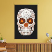 《植物》アスペンリーフスカル11 キャンバスプリント (インサイチュ (リビング))