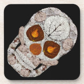 《植物》アスペンリーフスカル11 コースター (正面)