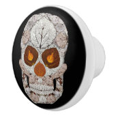 《植物》アスペンリーフスカル11 セラミックノブ (右)