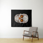 《植物》アスペンリーフスカル11 タペストリー (インサイチュ(横))