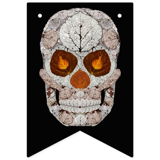 《植物》アスペンリーフスカル11 バンティングフラッグ (第16の旗)