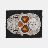 《植物》アスペンリーフスカル11 フリースブランケット (正面(横))