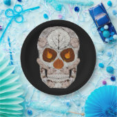 《植物》アスペンリーフスカル11 ペーパープレート (パーティー)