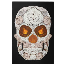 《植物》アスペンリーフスカル11 メタルプリント