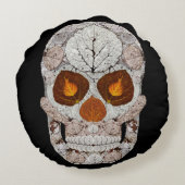 《植物》アスペンリーフスカル11 ラウンドクッション (裏面)