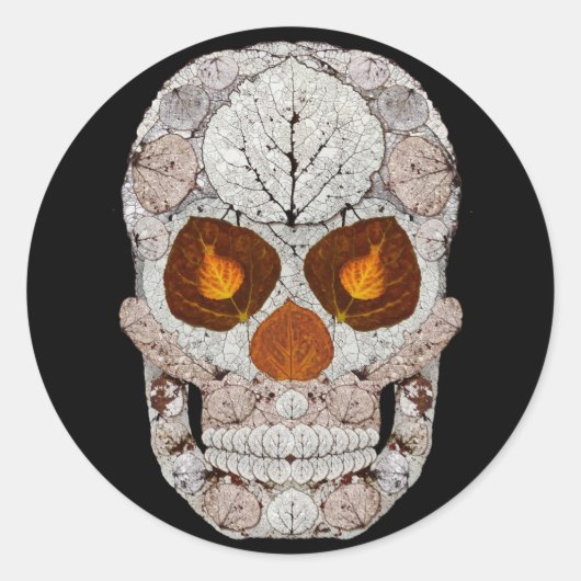 《植物》アスペンリーフスカル11 ラウンドシール (正面)