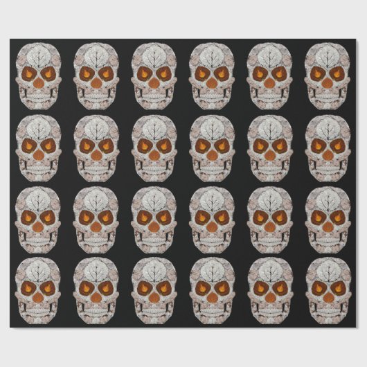 《植物》アスペンリーフスカル11 ラッピングペーパー (フラット)