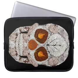 《植物》アスペンリーフスカル11 ラップトップスリーブ