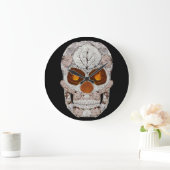 《植物》アスペンリーフスカル11 ラージ壁時計 (ホーム)