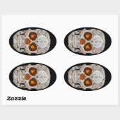 《植物》アスペンリーフスカル11 楕円形シール (シート)