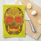 《植物》アスペンリーフスカル12 キッチンタオル (四つ折り)