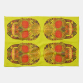 《植物》アスペンリーフスカル12 キッチンタオル (横)