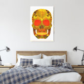 《植物》アスペンリーフスカル12 キャンバスプリント (インサイチュ (寝室))