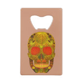 《植物》アスペンリーフスカル12 クレジットカード栓抜き (裏面)