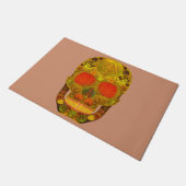 《植物》アスペンリーフスカル12 ドアマット (アングル)