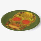 《植物》アスペンリーフスカル12 ペーパープレート (アングル)