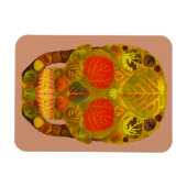 《植物》アスペンリーフスカル12 マグネット (横)