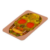 《植物》アスペンリーフスカル12 マグネット (左側)