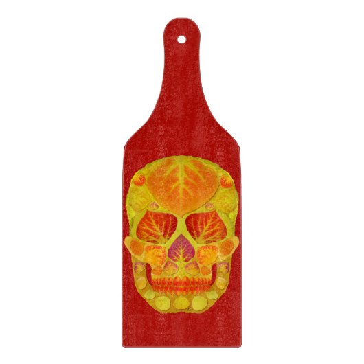 《植物》アスペンリーフスカル13 カッティングボード (正面)