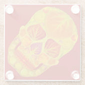 《植物》アスペンリーフスカル13 ガラスコースター (裏面)