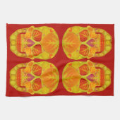 《植物》アスペンリーフスカル13 キッチンタオル (横)