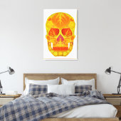 《植物》アスペンリーフスカル13 キャンバスプリント (インサイチュ (寝室))