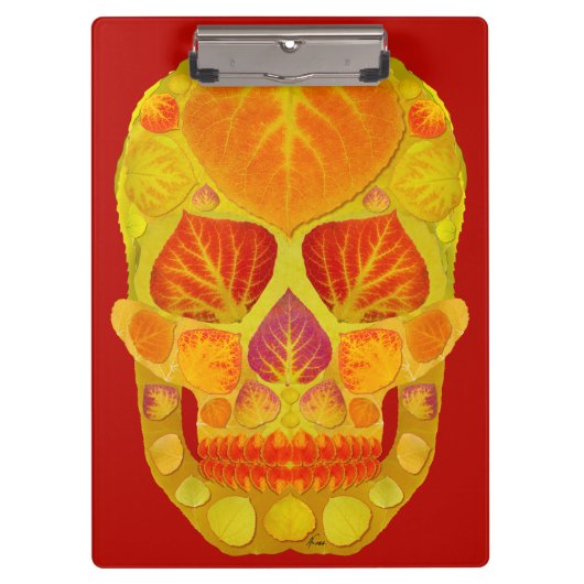 《植物》アスペンリーフスカル13 クリップボード (正面)