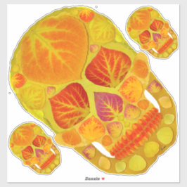 《植物》アスペンリーフスカル13 シール