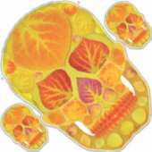 《植物》アスペンリーフスカル13 シール (正面)