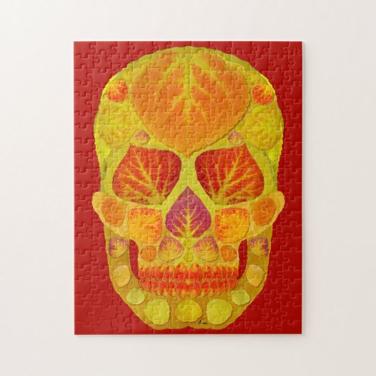 《植物》アスペンリーフスカル13 ジグソーパズル (縦)