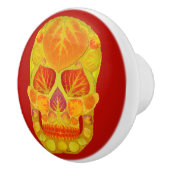 《植物》アスペンリーフスカル13 セラミックノブ (右)