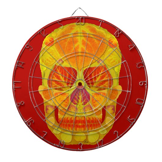 《植物》アスペンリーフスカル13 ダーツボード (正面)