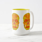 《植物》アスペンリーフスカル13 ツートーンマグカップ (正面右)