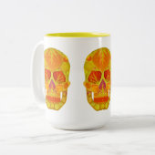 《植物》アスペンリーフスカル13 ツートーンマグカップ (正面左)