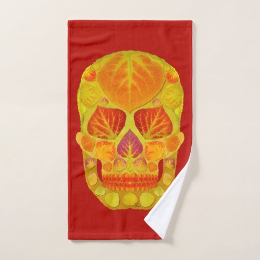 《植物》アスペンリーフスカル13 バスタオルセット (ハンドタオル)