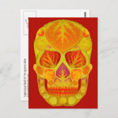 《植物》アスペンリーフスカル13 ポストカード (正面/裏面)