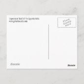 《植物》アスペンリーフスカル13 ポストカード (裏面)