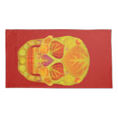 《植物》アスペンリーフスカル13 枕カバー (裏面-左)