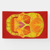 《植物》アスペンリーフスカル13 横断幕 (横)