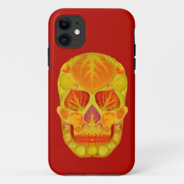 《植物》アスペンリーフスカル13 iPhone 11 ケース