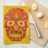 《植物》アスペンリーフスカル16 キッチンタオル (四つ折り)