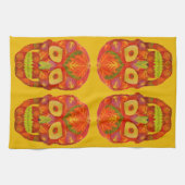 《植物》アスペンリーフスカル16 キッチンタオル (横)