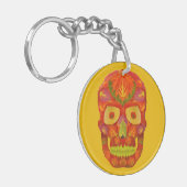 《植物》アスペンリーフスカル16 キーホルダー (正面左)