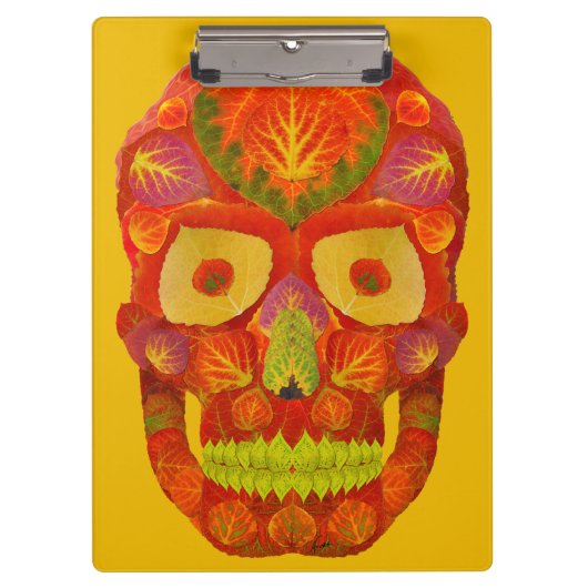 《植物》アスペンリーフスカル16 クリップボード (正面)